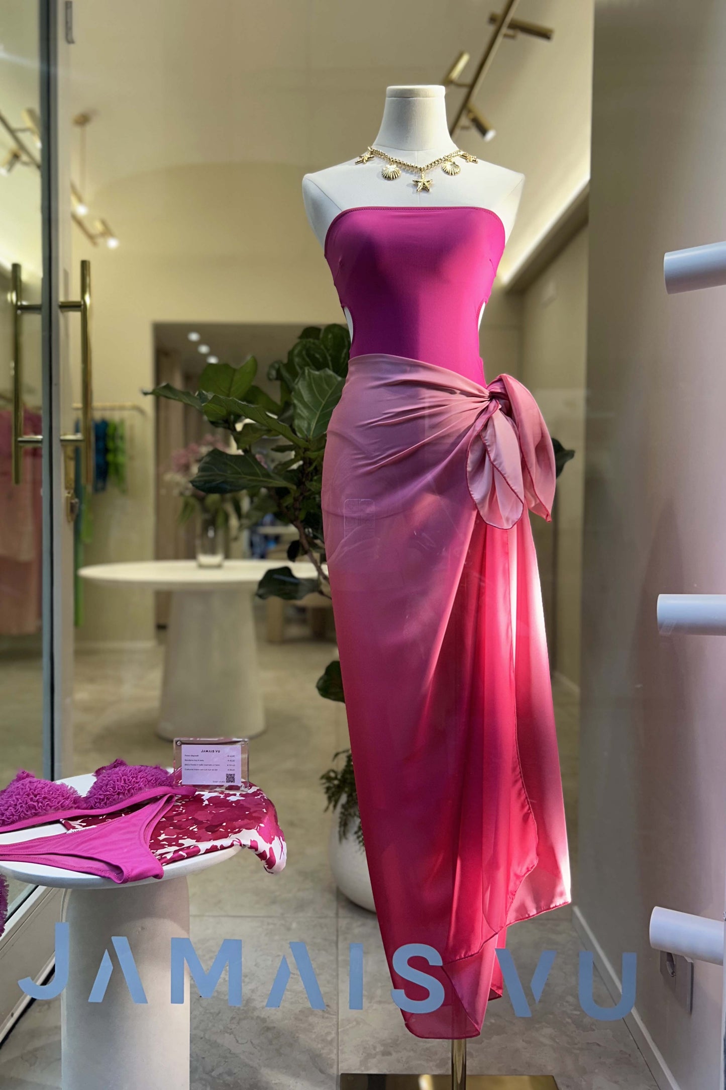 Pareo degradé rosa