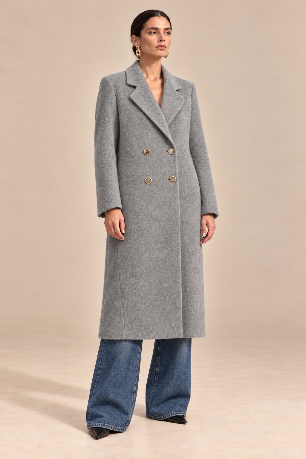 CAPPOTTO — GRIGIO LANA E CASHMERE
