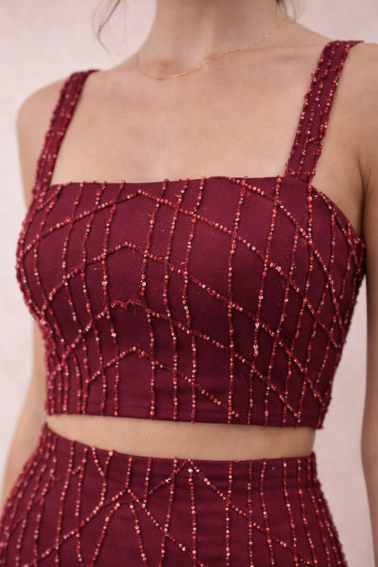 CO-ORD — TOP RICAMATO