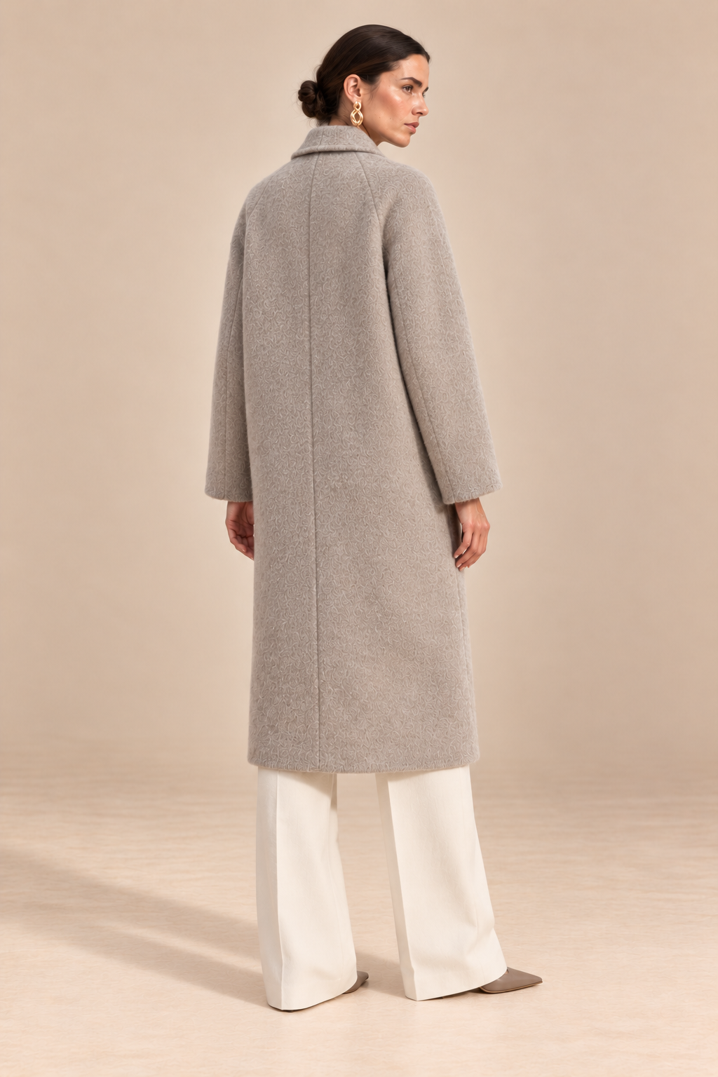 CAPPOTTO — BEIGE LANA E CASHMERE