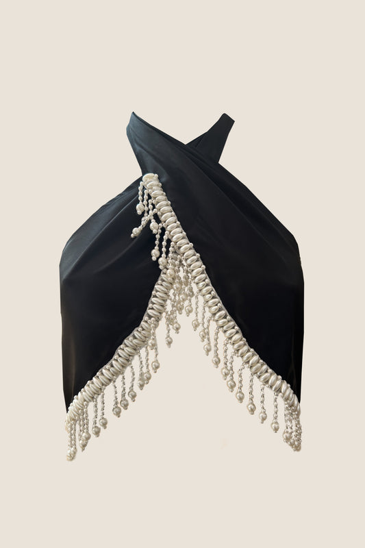 Perla top nero